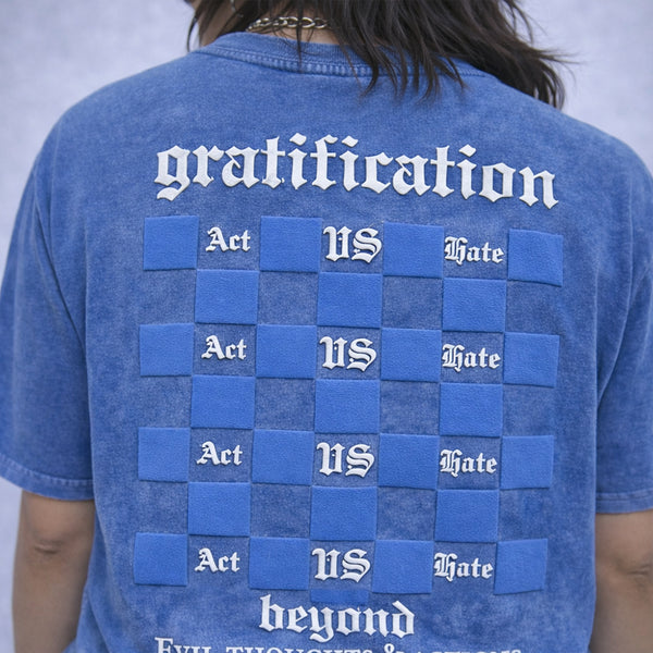 Gratification Royal Blue Oversized T-Shirt