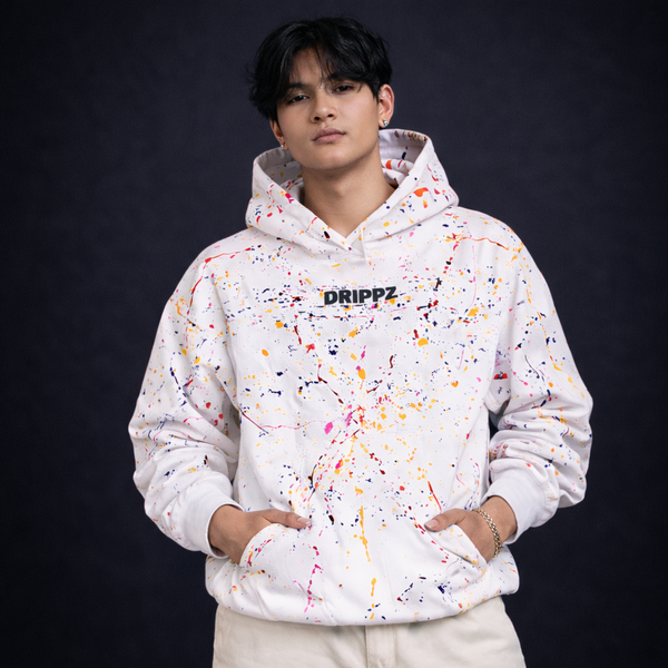 Colour Splash Abstract Oversized Hoodie
