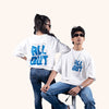 All Out Quotation White Oversized T-Shirt