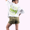 All I Need Is Money Quoted White Oversized T-Shirt