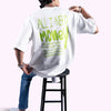 All I Need Is Money Quoted White Oversized T-Shirt