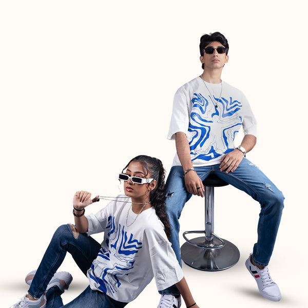 Anxiously White Oversized T-Shirt