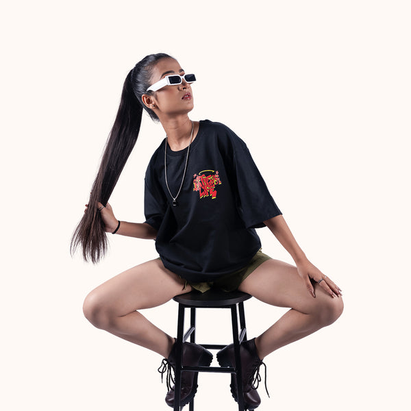Bitter Life 2.0 Black Oversized T-Shirt