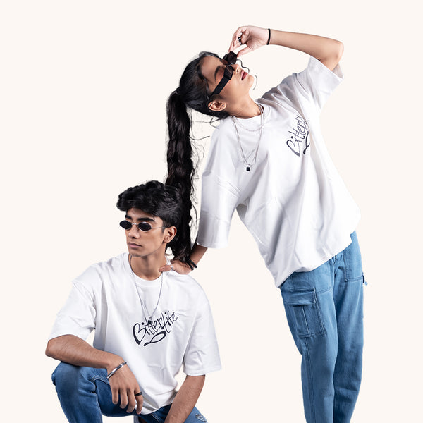 Bitter Life White Oversized T-Shirt