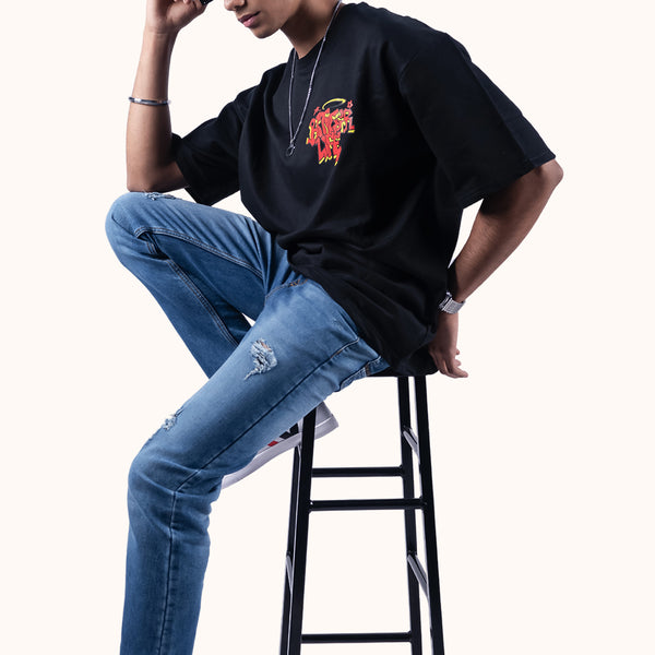 Bitter Life 2.0 Black Oversized T-Shirt