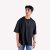 Black Solid Oversized T-Shirt