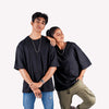 Black Solid Oversized T-Shirt