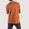 Dark Brown Solid Oversized T-Shirt