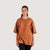 Dark Brown Solid Oversized T-Shirt