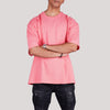 Hot Pink Solid Oversized T-Shirt