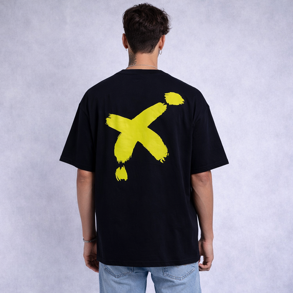 Fun Dude Black Oversized T-Shirt