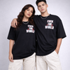 Fuck The World Black Oversized T-Shirt