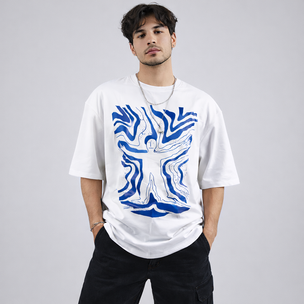 Anxiously White Oversized T-Shirt