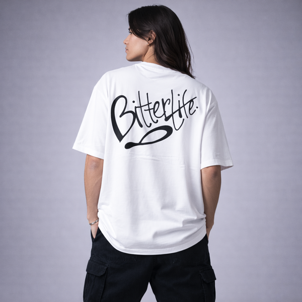 Bitter Life White Oversized T-Shirt