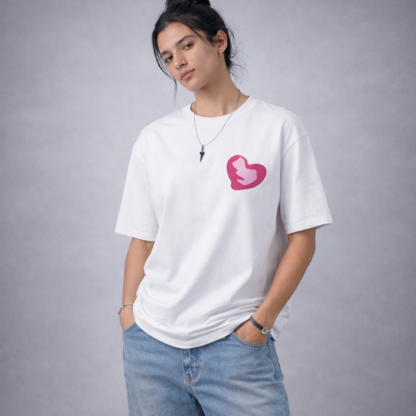Love Yourself White Oversized T-Shirt
