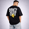 I Don't Quit Black Oversized T-Shirt