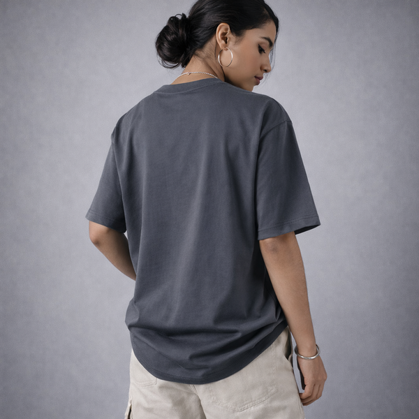 Beat The Heat Gray Oversized T-Shirt