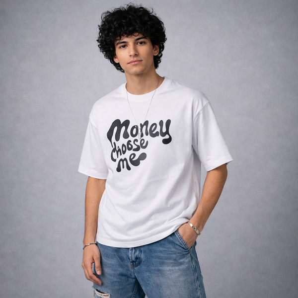 The Dollars Journey White Oversized T-Shirt