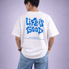 Life is Good White Oversized T-Shirt