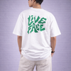 Live Free White Oversized T-Shirt