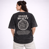 Inner Beauty Acid Wash Black Oversized T-Shirt