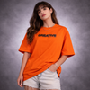 Creative Orange Oversized T-Shirt