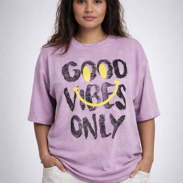 Good Vibes Only Oversized T-Shirt