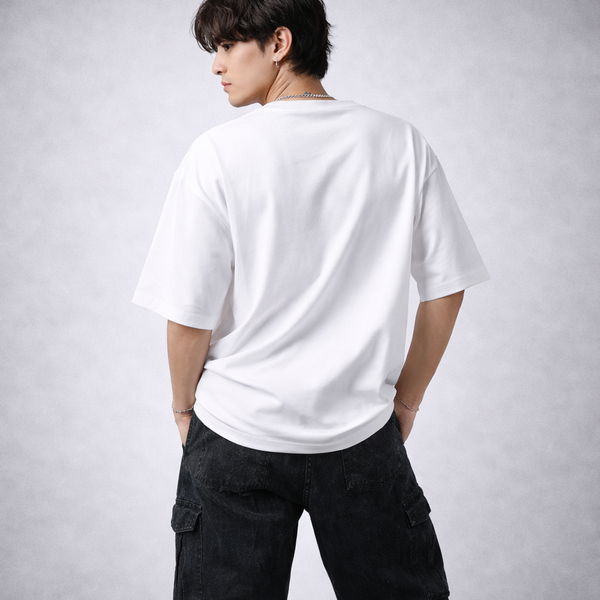 Flower 2.0 White Oversized T-Shirt