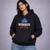 Winner Oversized Black Hoodie