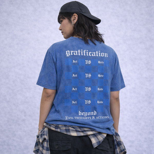 Gratification Royal Blue Oversized T-Shirt