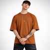 Dark Brown Solid Oversized T-Shirt