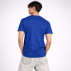 Blue Solid Slim Fit T-Shirt