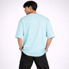 Aruba Blue Solid Oversized T-Shirt