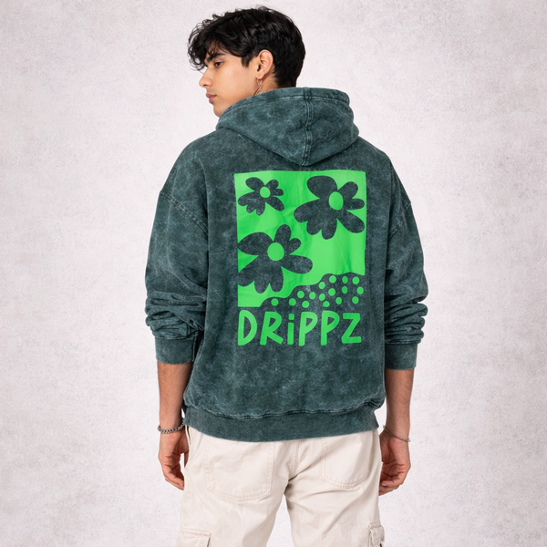 Retro Bloom Oversized Hoodie