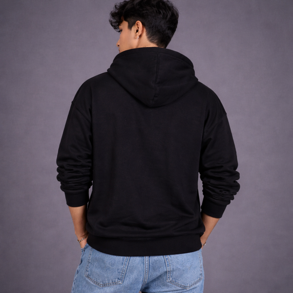 Future Statement Oversized Black Hoodie