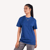 Blue Solid Slim Fit T-Shirt