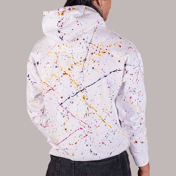 Colour Splash Abstract Oversized Hoodie