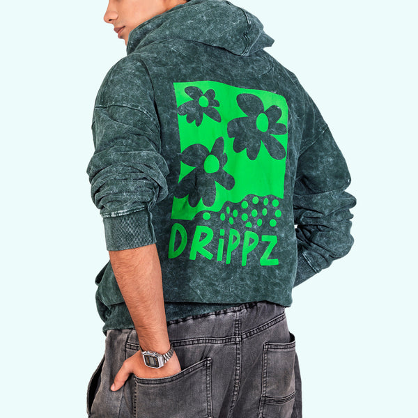 Retro Bloom Oversized Hoodie