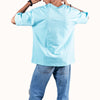 Flower Sky Blue Oversized T-Shirt