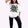 Flower 2.0 White Oversized T-Shirt