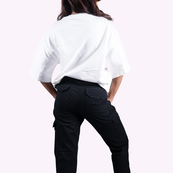 Flower 2.0 White Oversized T-Shirt