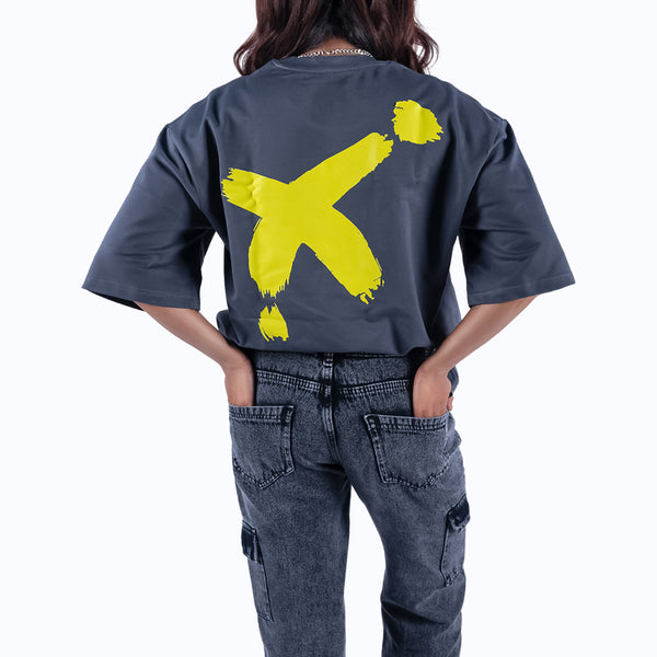 Fun Dude Gray Oversized T-Shirt