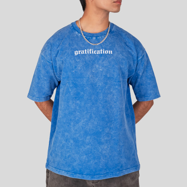 Gratification Royal Blue Oversized T-Shirt