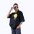 Happiness Black Oversized T-Shirt
