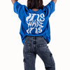 It Is What It Is Royal Blue Oversized T-Shirt