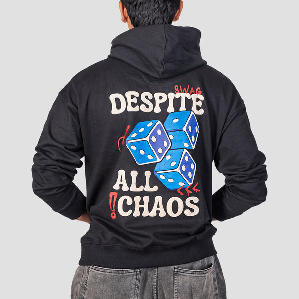 Winner Oversized Black Hoodie