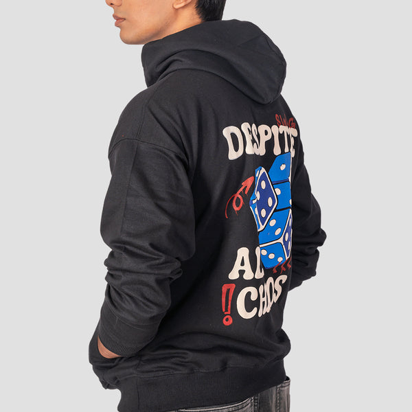 Winner Oversized Black Hoodie