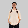 Peach Fuzz Solid Oversized T-Shirt