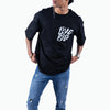 Live Free Black Oversized T-Shirt