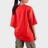 Red Solid Oversized T-Shirt